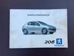 instructieboekje Peugeot 206 2000, Auto diversen, Handleidingen en Instructieboekjes, Verzenden