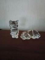 Nachtmanl bleikristall poes en hond, Verzamelen, Beelden en Beeldjes, Ophalen of Verzenden, Zo goed als nieuw, Dier