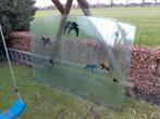 Tuinschermen glas, 5 stuks, Tuin en Terras, 150 tot 200 cm, Glas, 100 tot 150 cm, Gebruikt