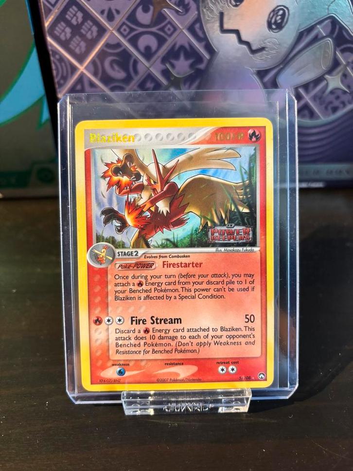 Blaziken #5 reverse holo, Hobby en Vrije tijd, Verzamelkaartspellen | Pokémon, Zo goed als nieuw, Ophalen of Verzenden
