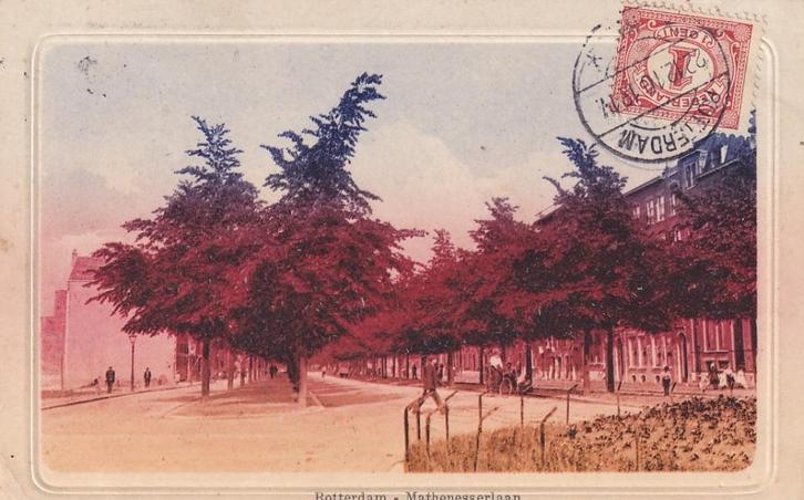 679L Rotterdam Mathenesserlaan bij de Claes de Vrieselaan, Verzamelen, Ansichtkaarten | Nederland, Gelopen, Zuid-Holland, Voor 1920