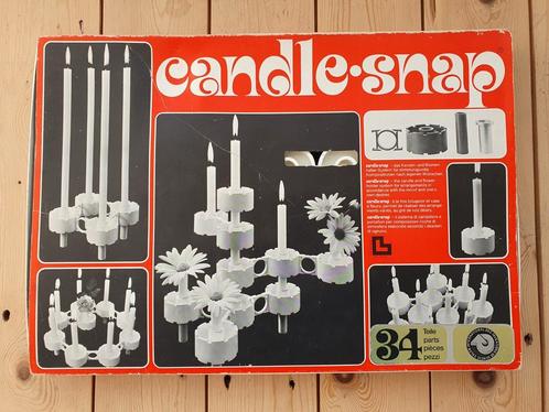 Oude vintage retro kandelaartjes – Candle Snap Lüthi Design, Verzamelen, Retro, Huis en Inrichting, Ophalen of Verzenden