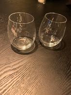 Kristallen waterglazen 40 cl - Set van 2, Huis en Inrichting, Keuken | Servies, Glas of Glazen, Ophalen of Verzenden, Effen, Glas