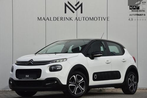 Citroen C3 1.2 PureTech S&S Shine Automaat, Led, Airco, Blue, Auto's, Citroën, Bedrijf, Te koop, C3, Airbags, Airconditioning