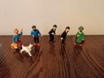 Vintage Kuifje Figuren Set jaren 80 merk Bully, Verzamelen, Ophalen of Verzenden, Gebruikt