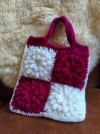 Handgemaakte Gehaakte Tas met Bloemen - Nieuw!, Ophalen of Verzenden, Nieuw, Rood