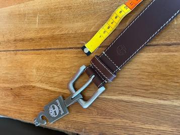 Nieuwe bruine genuine leather Timberland riem, maat 34 beschikbaar voor biedingen