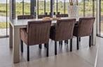 Eettafel met 6 stoelen, Huis en Inrichting, Tafels | Eettafels, Ophalen, 200 cm of meer, 50 tot 100 cm, Zo goed als nieuw