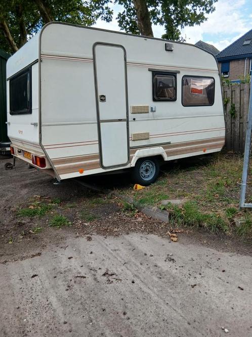 Dethleffs Caravan met stapelbed inclusief kenteken, Caravans en Kamperen, Caravans, Bedrijf, tot en met 4, 750 - 1000 kg, Standaardzit