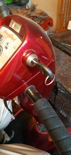 Scootmobiel. Metallica rood, met houder voor stok/ paraplu., Ophalen of Verzenden