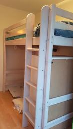 Te koop: Flexa Classic hoogslaper white wash, 90x 190 cm, Kinderen en Baby's, Kinderkamer | Stapelbedden en Hoogslapers, Ophalen