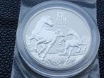 2026 Lunar 3 Horse 2 oz zilver, Postzegels en Munten, Munten | Oceanië, Ophalen of Verzenden, Zilver
