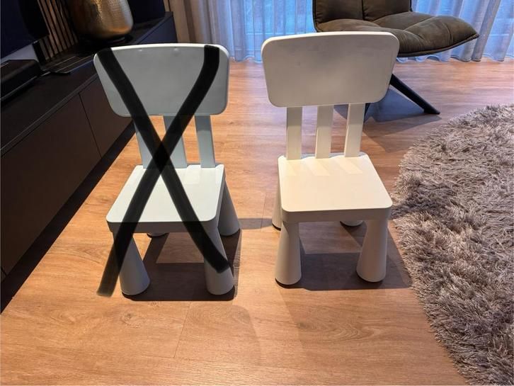 ikea stoeltje mammut wit, Kinderen en Baby's, Kinderkamer | Tafels en Stoelen, Zo goed als nieuw, Stoel(en), Ophalen