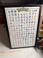 Grote Pokémon poster in lijst, Verzamelen, Rechthoekig Staand, Met lijst, Deurposter of groter, Ophalen of Verzenden
