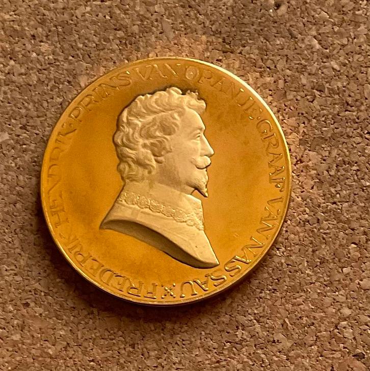 Penning - Frederik Hendrik 1548-1647, Postzegels en Munten, Penningen en Medailles, Overige materialen, Nederland, Ophalen of Verzenden