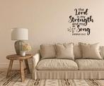 Christelijke muursticker wand tekst: The Lord is... my song