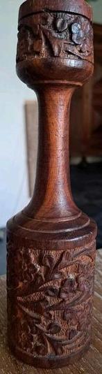 Vintage houten handgesneden wooden hand carved, Ophalen of Verzenden, Overige materialen