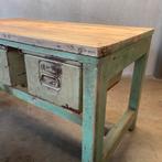 Oude werkbank, vintage dressoir, toonbank, Ophalen