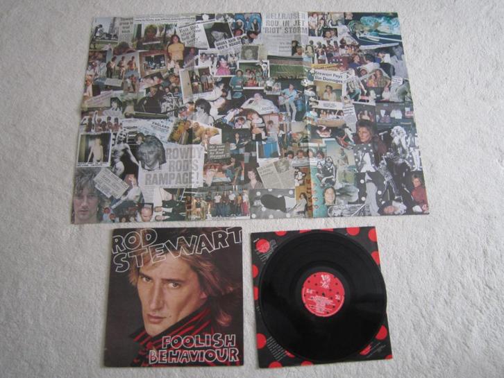 lp van Rod Stewart ( met poster) – Foolish Behaviour, Cd's en Dvd's, Vinyl | Rock, Gebruikt, Poprock, 12 inch, Ophalen of Verzenden