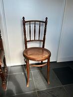 Antieke stoel met ronde zitting, Ophalen, Gebruikt, Bruin, Eén