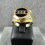 Gouden Ring | 14k | 4,83g | Monogram Audi | mt21 | 400503, Sieraden, Tassen en Uiterlijk, Gebruikt, 20 of groter, Heer, Ophalen of Verzenden