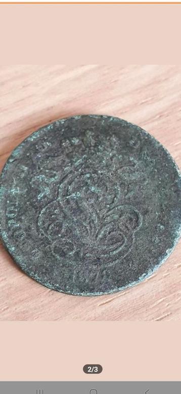 Zeer zeldzame antieke 2 cent munt van 1872 €20 beschikbaar voor biedingen