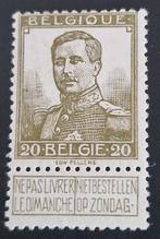 België 1912 - OBP 112 - Koning Albert I, Postzegels en Munten, Postzegels | Europa | België, Ophalen of Verzenden, Postfris, Postfris