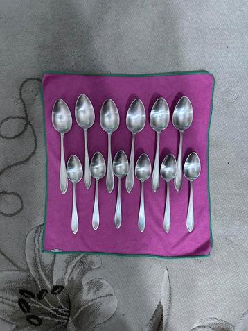 Verzilverde Keltum lepels | 12 stuks beschikbaar voor biedingen