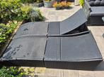 Lig stoelen zwart, Tuin en Terras, Ophalen, Gebruikt, Rotan