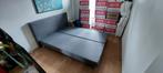 Tweepersoons boxspring zgan 160x210cm, Ophalen, Tweepersoons, Zo goed als nieuw, Grijs