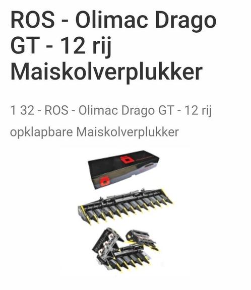 Solimac Drago GT 12 Rij Maïskolven Plukker van  Ros, Hobby en Vrije tijd, Modelauto's | 1:32, Nieuw, Tractor of Landbouw, Overige merken