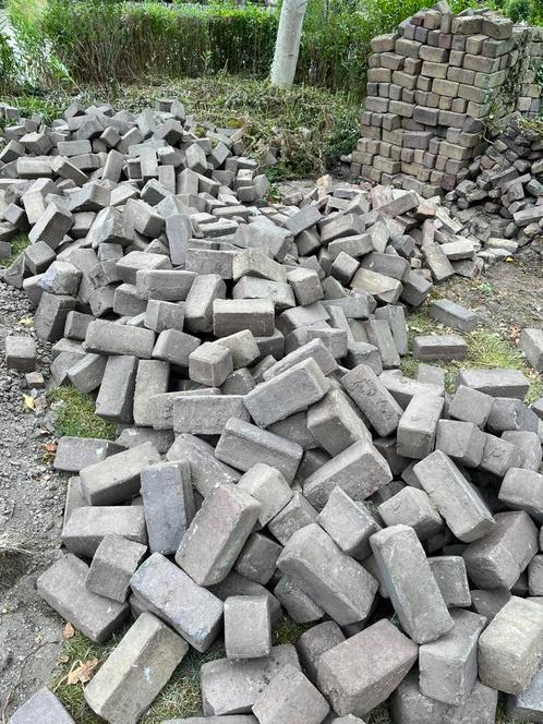 Dikformaat klinkers voor oprit of tuinpad, Tuin en Terras, Tegels en Klinkers, Zo goed als nieuw, Klinkers, Overige materialen