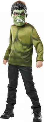 Hulk t-shirt met masker voor kinderen - Verkleedkleding, Jongen of Meisje, Nieuw, Ophalen of Verzenden, X