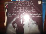 single saskia & serge 45rpm jukebox vinyl record dont tell, Gebruikt, 7 inch, Single, Ophalen of Verzenden