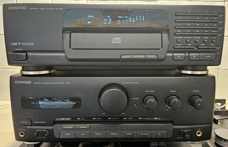 Kenwood A-45 en DP -950, Audio, Tv en Foto, Stereo-sets, Gebruikt, Cd-speler, Overige merken, Losse componenten, Ophalen of Verzenden