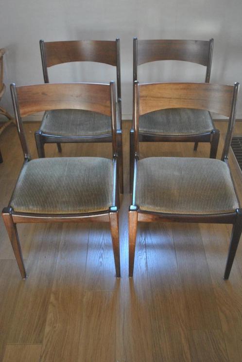 Eetkamerstoelen, 4 stuks, vintage, jaren 70, Verzamelen, Retro, Huis en Inrichting, Ophalen