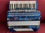 Z.g.a.n. Mengascini Aurora IV accordeon . 96 bas . 4 korig ., Overige merken, Zo goed als nieuw, 96-bas, Met riemen