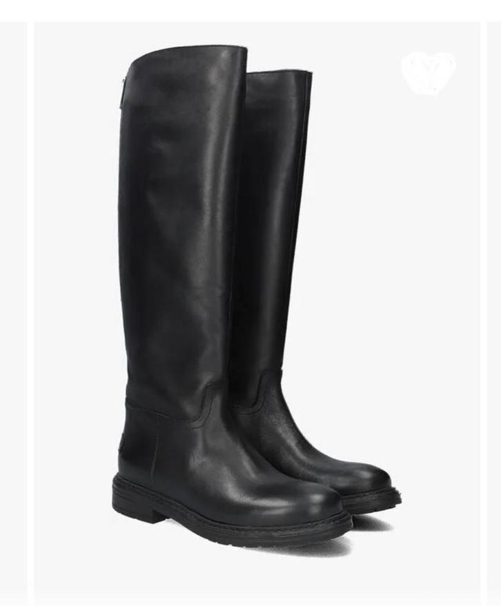 Nieuwe SHABBIES leren laarzen mt 37 met rits achterkant, Kleding | Dames, Schoenen, Nieuw, Zwart, Ophalen of Verzenden
