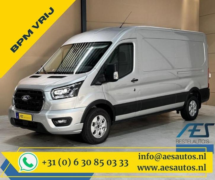 Ford Transit 2024 Grijs 10-TRAP AUTOMAAT BPM VRIJ, Auto's, Bestelauto's, Bedrijf, Te koop, 360° camera, ABS, Achteruitrijcamera
