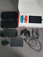 Nintendo Switch compleet met accessoires, Ophalen of Verzenden, Zo goed als nieuw, Met 2 controllers, Switch Original