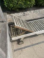 Teakhouten lig bed BOIS LE DUC, Ophalen, Zo goed als nieuw, Teakhout