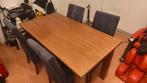 Eettafel met 4 stoelen, Huis en Inrichting, Ophalen, Gebruikt, Modern, 4 tot 6 stoelen