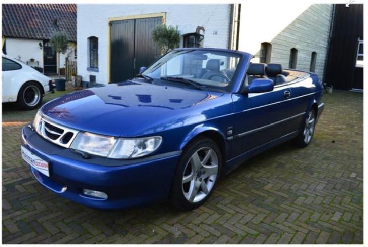 Saab 9-3 2.0 Turbo Aero Cabrio AUT 2002 Blauw, Auto's, Saab, Particulier, Saab 9-3, ABS, Airbags, Airconditioning, Alarm, Boordcomputer