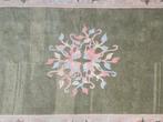 Handgeknoopt Oriental wol Nepal tapijt olijfgroen 170x236cm, 200 cm of meer, Ophalen of Verzenden, Zo goed als nieuw, Grijs