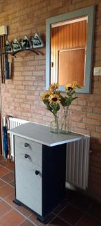 Set van drie; Kapstok/ Spiegel/ Halkastje, Overige materialen, Gebruikt, Minder dan 100 cm, Ophalen