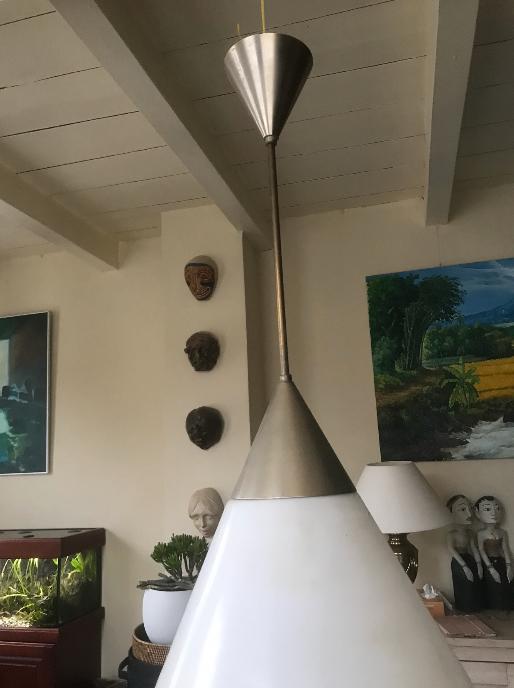 hanglamp, Ophalen, Gebruikt, Glas, 50 tot 75 cm
