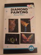 nieuw pakje met 4 diamond painting wenskaarten, Hobby en Vrije tijd, Kaarten | Zelf maken, Ophalen of Verzenden, Nieuw, Dieren