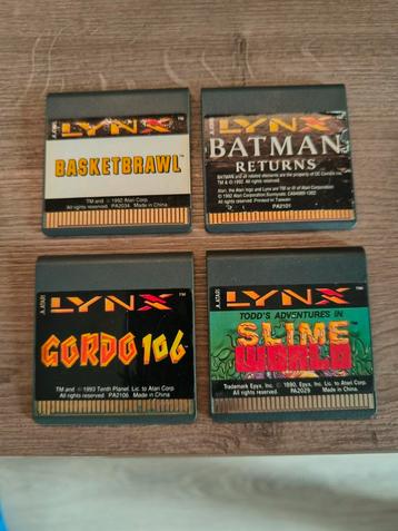 Atari Lynx games, 4 stuks beschikbaar voor biedingen