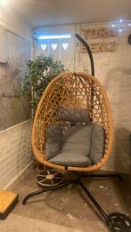 Egg chair - hangstoel, Huis en Inrichting, Stoelen, Ophalen, Zo goed als nieuw, Zwart, Eén