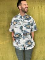Vintage overhemd / shirt / print / wit / Hawaii / 4XL, Kleding | Heren, Wit, Vintage, Ophalen of Verzenden, Overige halswijdtes